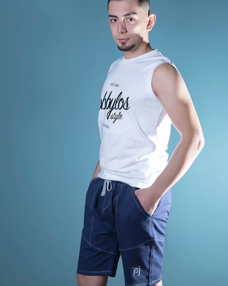 Yoga Shorts blau