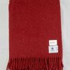 Wolldecke rot