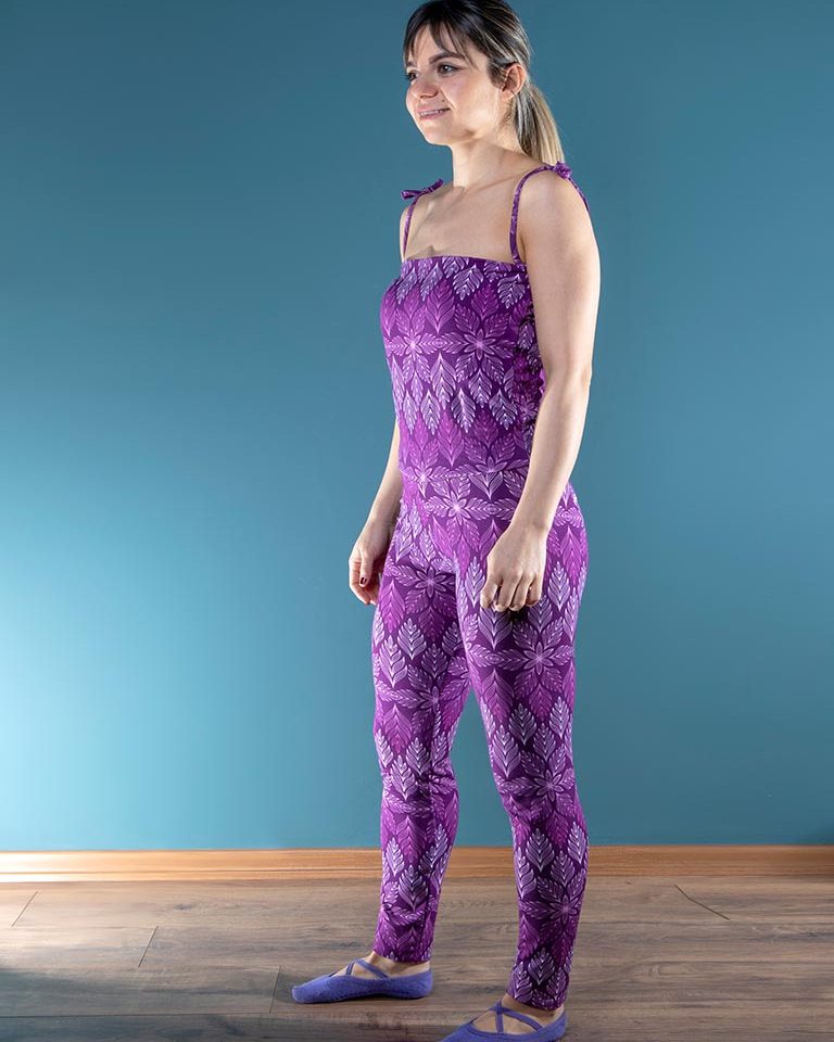 pranjaya Jumpsuit lila komplett