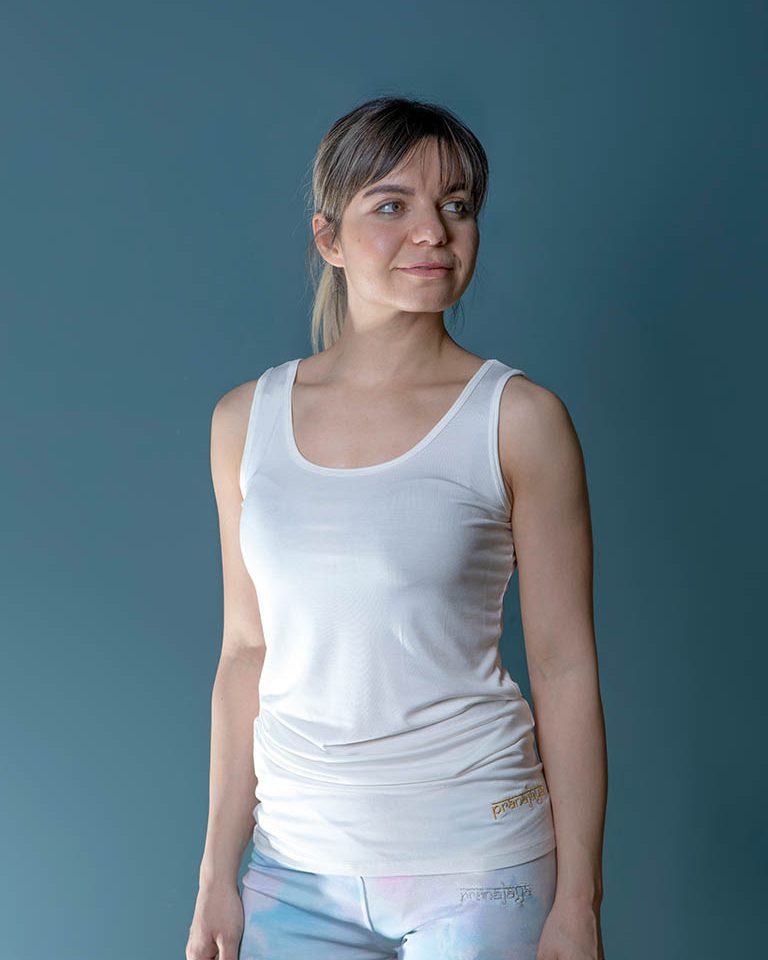 Yoga Top helles Sand