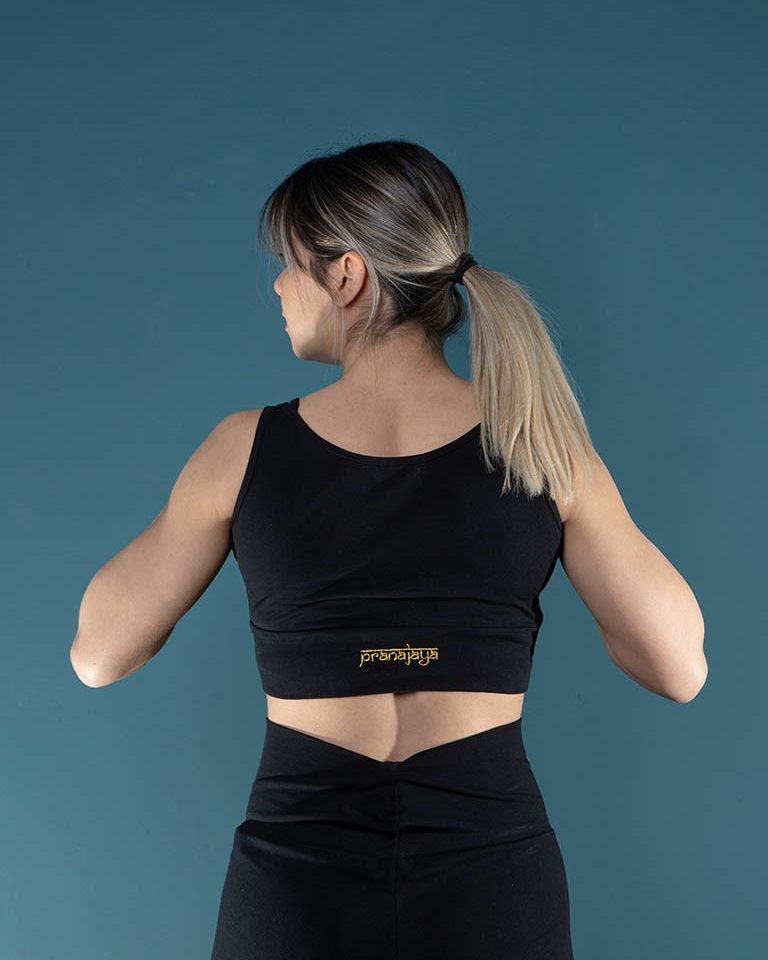 Damen Top / Bustier, Schwarz