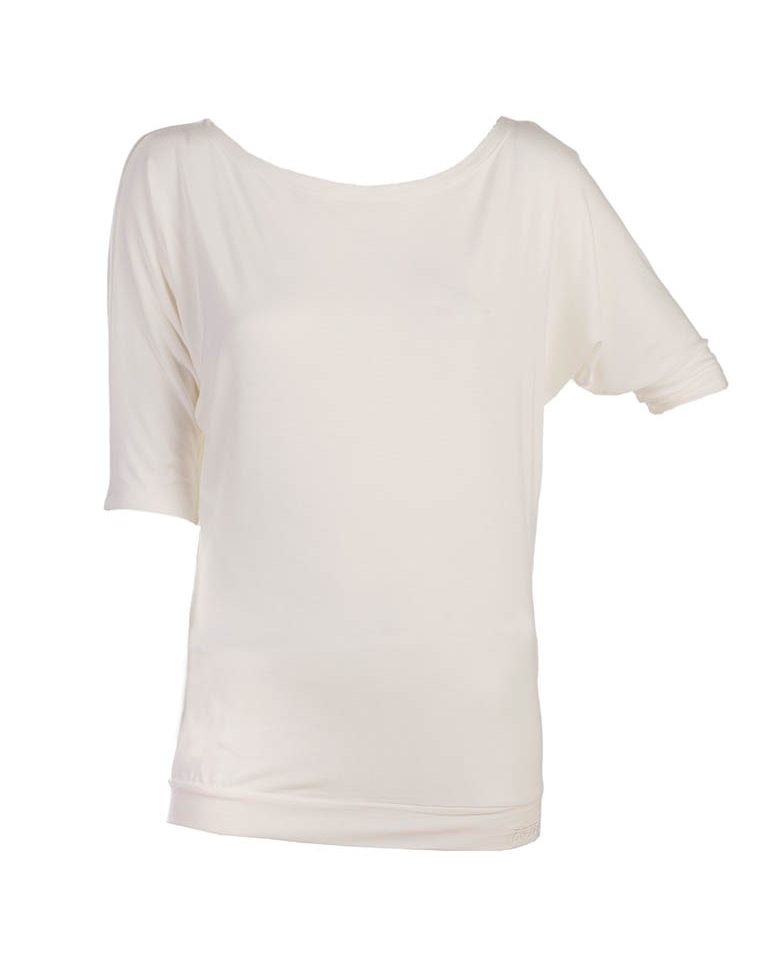 Top Damen Fledermaus Ärmel Shirt helles Sand