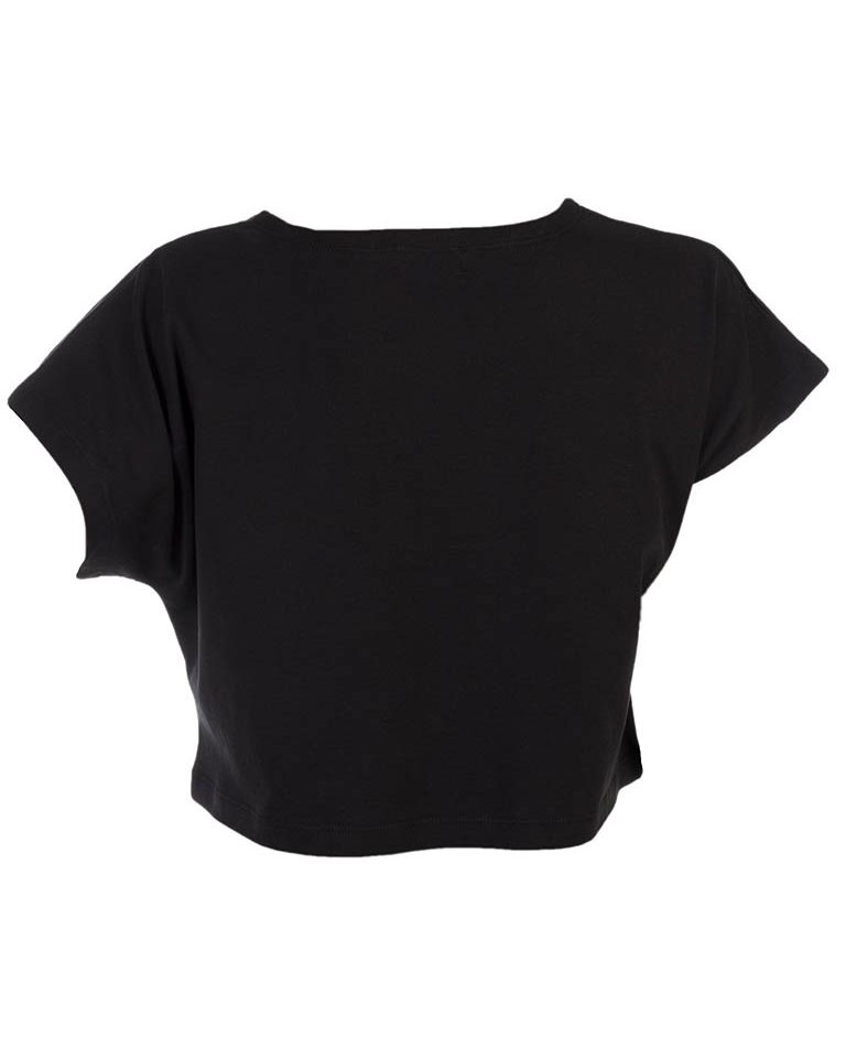 Crop T-Shirt schwarz