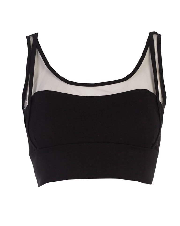 Damen Top / Bustier, Schwarz