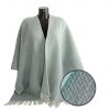 Woll-Poncho hellblau