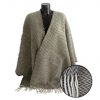 Woll-Poncho beige