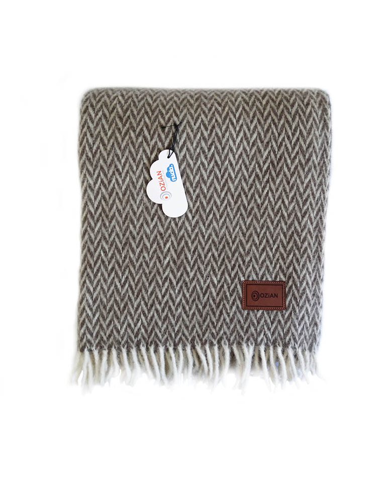 Woll-Poncho beige