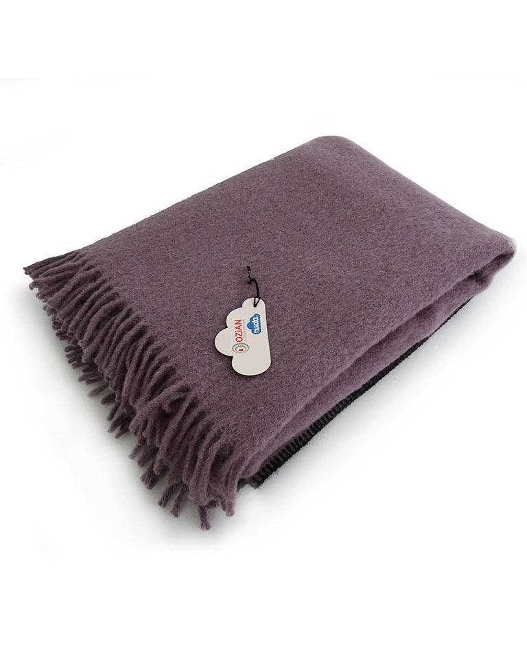 Woll-Poncho lila