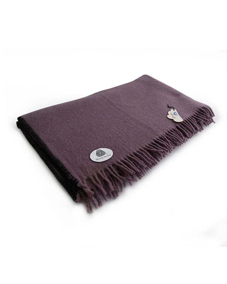 Woll-Poncho lila