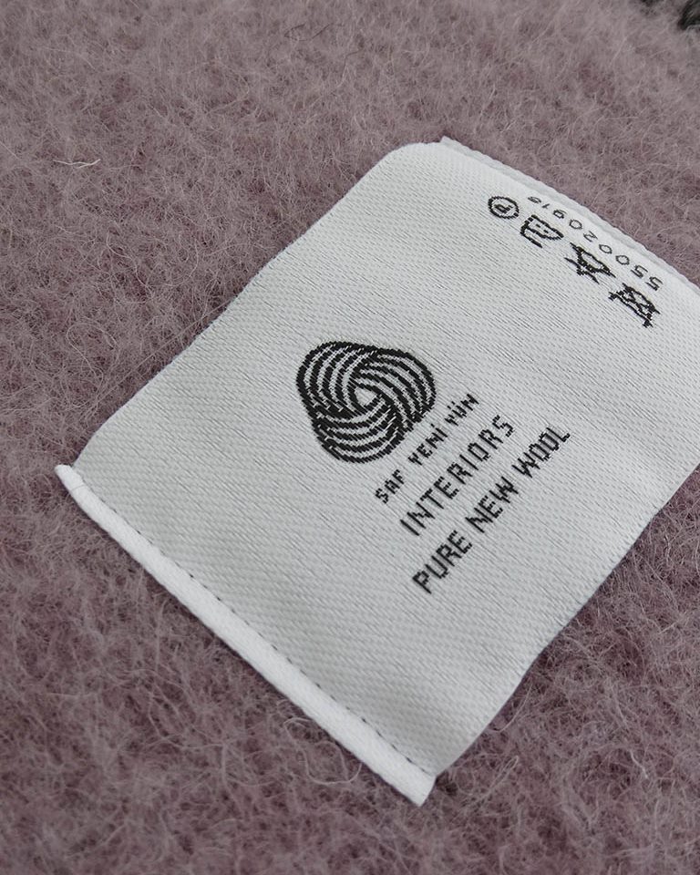 Woll-Poncho lila