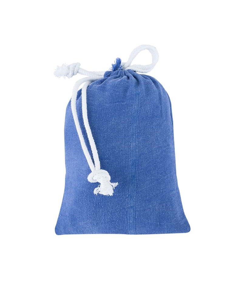 Peshtemal Poncho blau